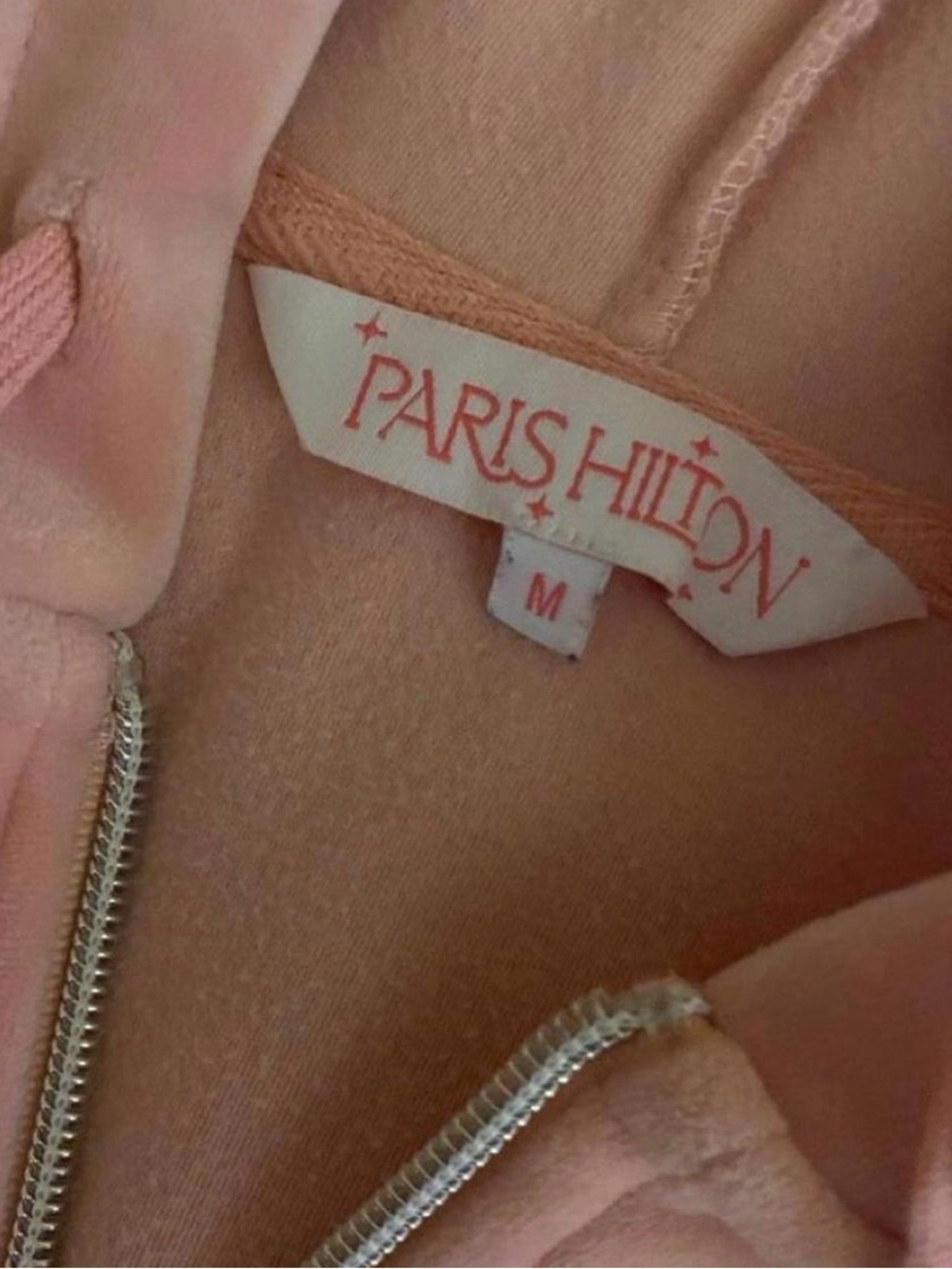 Paris Hilton Blush Pink Zip Hoodie - Picture 5 of 5